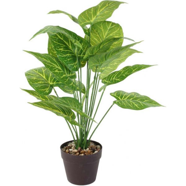 Plante verte artificielle en pot 55 cm