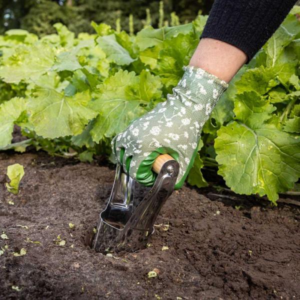 Planteur à bulbes en acier inoxydable et bois de frêne - 7
