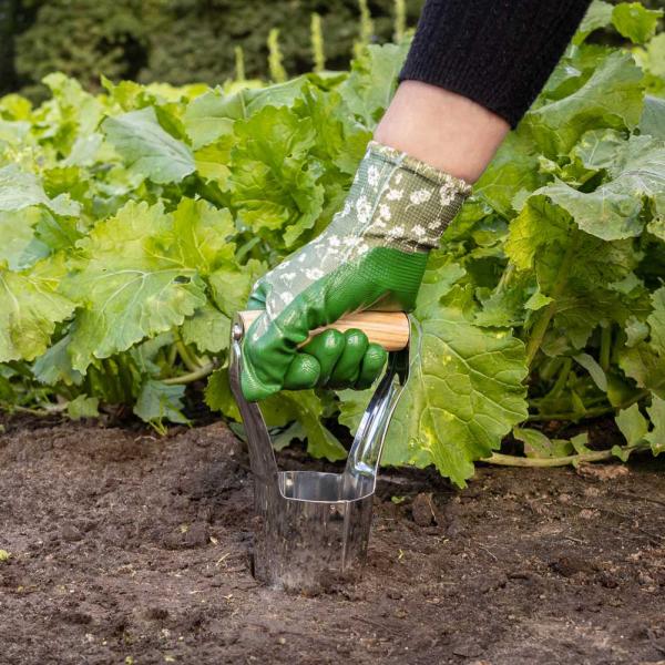 Planteur à bulbes en acier inoxydable et bois de frêne - 8