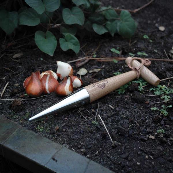 Plantoir droit en acier inoxydable et bois de frêne - GARDEN TOOLS