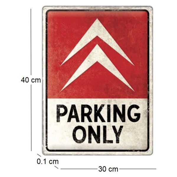 Plaque décorative en métal en relief 40 x 30 cm - Nostalgic Art