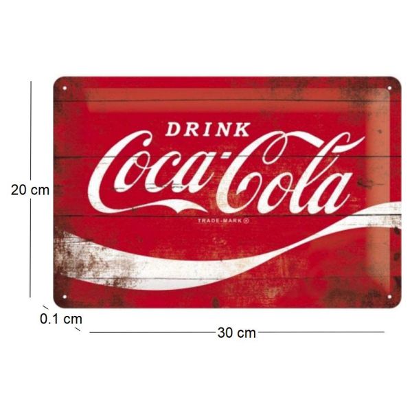 Plaque décorative en métal en relief 30 x 20 cm - IMC-0144