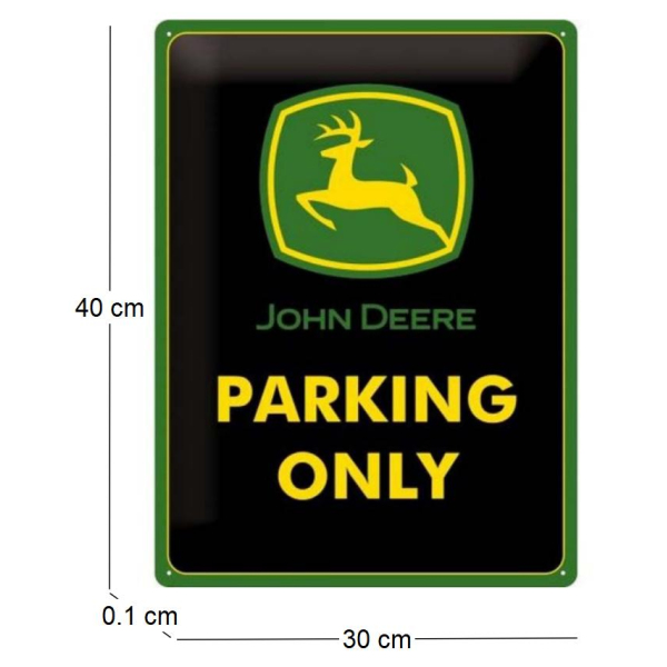 Plaque décorative en métal en relief 40 x 30 cm - Nostalgic Art