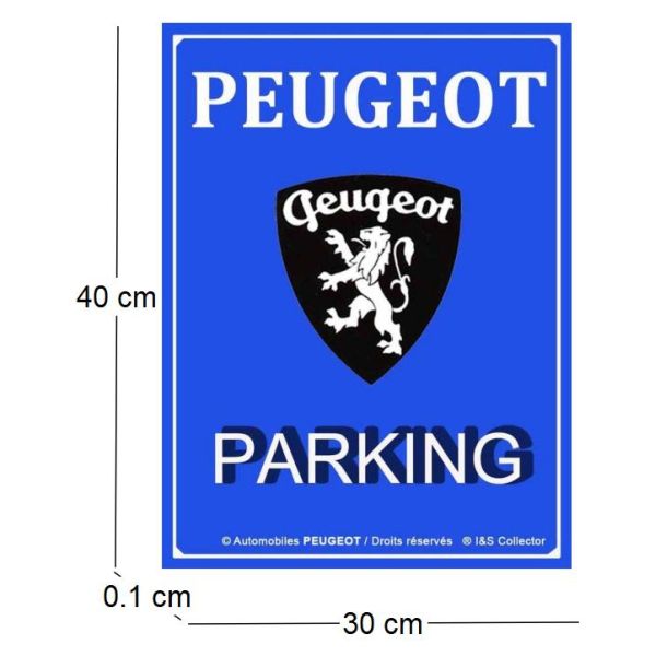 Plaque décorative en métal en relief 40 x 30 cm - Les Collections Rétro