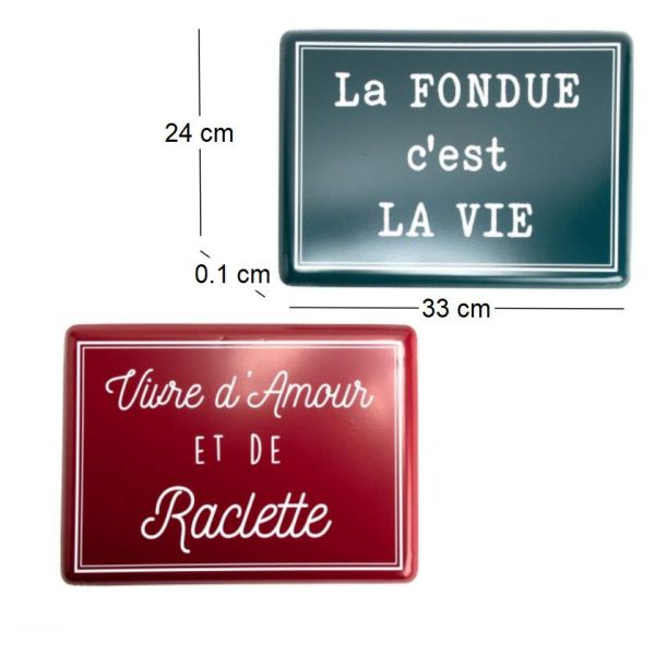 Plaques décoratives en métal Savoie (Lot de 2) - AMADEUS