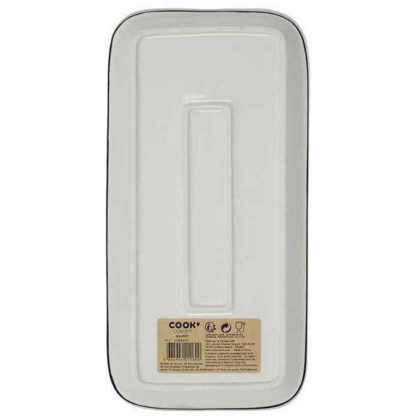 Plat de service en porcelaine 34 x 16.5 cm - 12,90