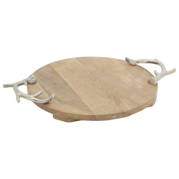 Plateau Cerf en bois et aluminium