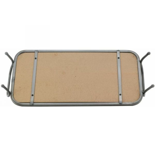 Plateau bois sur pieds en métal - AUB-4504