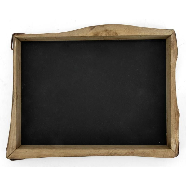 Plateau avec bords en chêne, fond médium. - 17,90