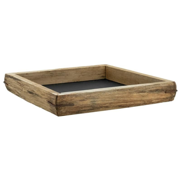 Plateau avec bords en chêne, fond médium.