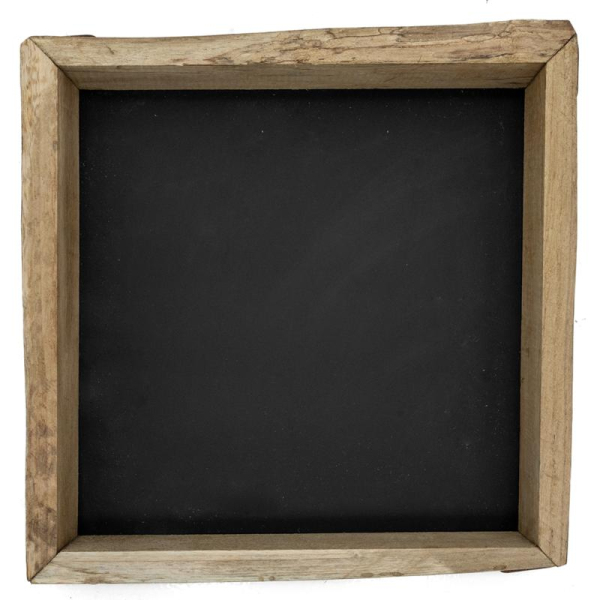 Plateau avec bords en chêne, fond médium. - 15,90