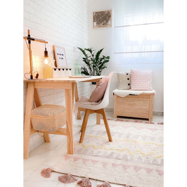 Plateau De Bureau En Pin Massif 120 X 60 Cm