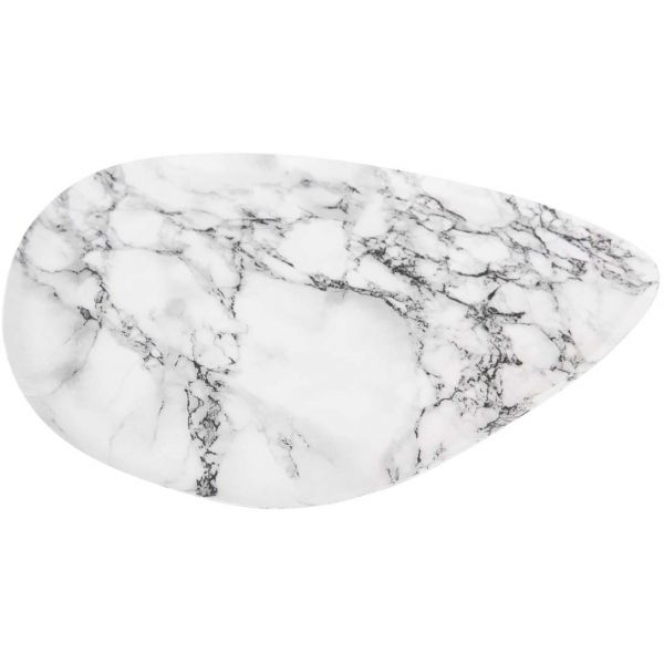 Plateau effet marbre blanc  Marble