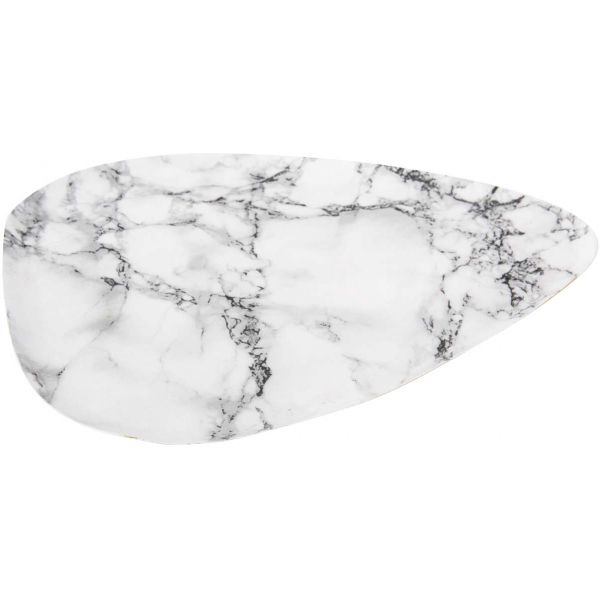 Plateau effet marbre blanc  Marble