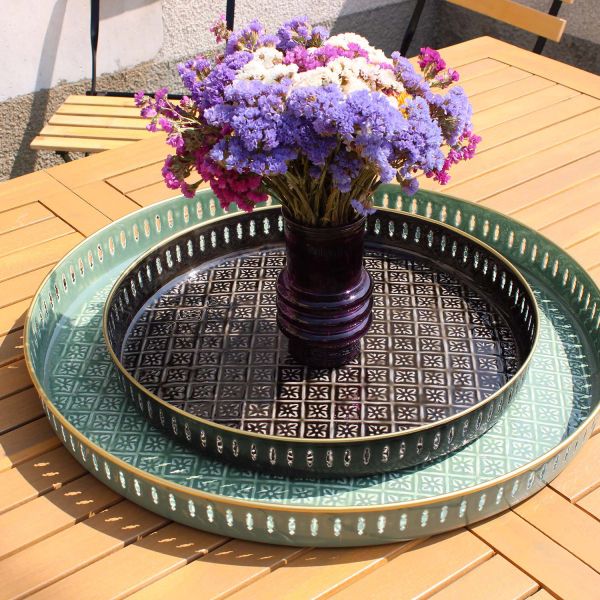 Plateau en métal Jali 60 cm - 54,90