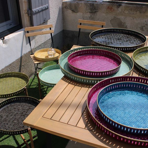 Plateau en métal Jali 60 cm - 6