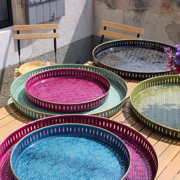 Plateau en métal Jali 60 cm - 8