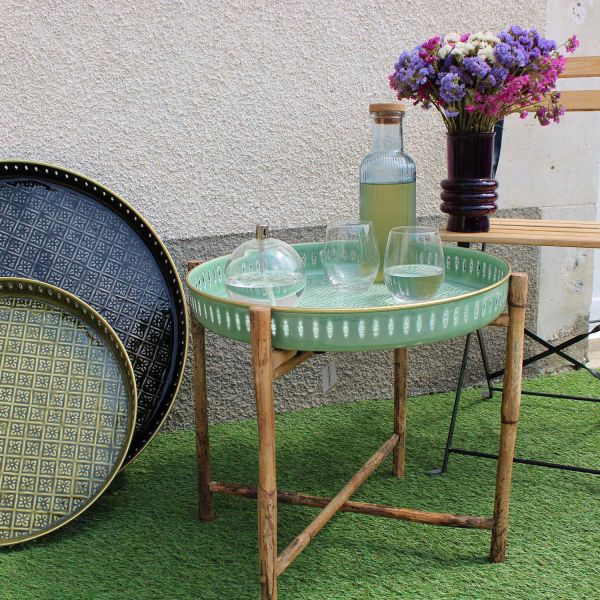 Plateau en métal Jali 45 cm - 5