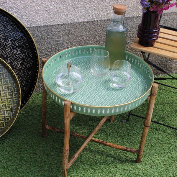Plateau en métal Jali 45 cm - 7