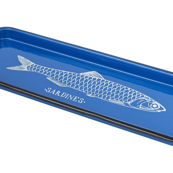 Plateau en métal Sardines 35 x 13 x 2 cm - BAT-0123