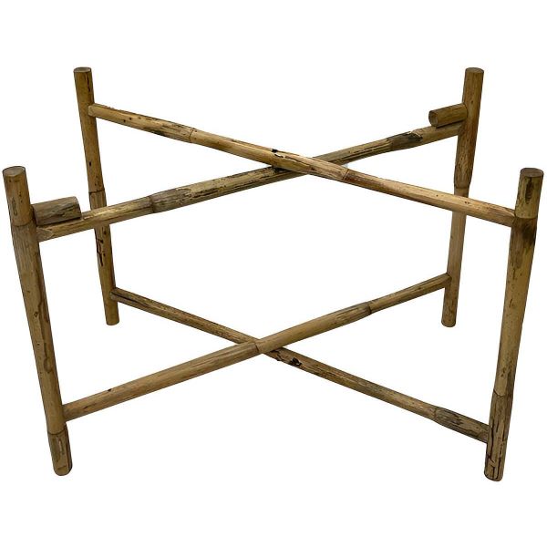 Plateau en métal avec trépied en bambou Jali 60 cm - 99,90