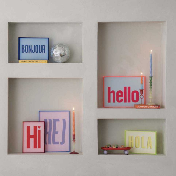 Plateau oval en métal Double Funky Large - 5