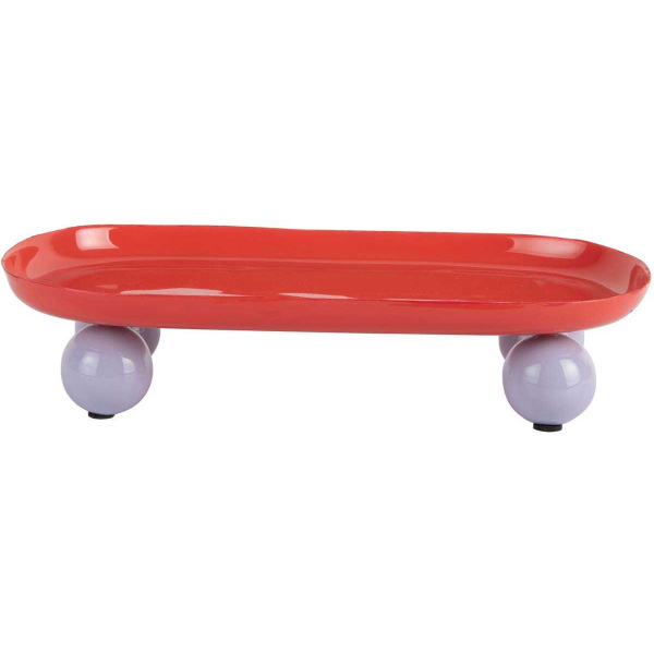 Plateau oval en métal Double Funky Large - PRE-2092