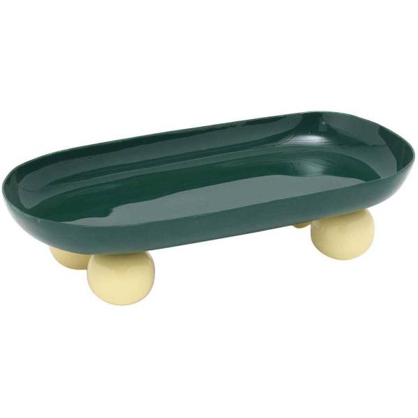 Plateau ovale en métal Double Funky