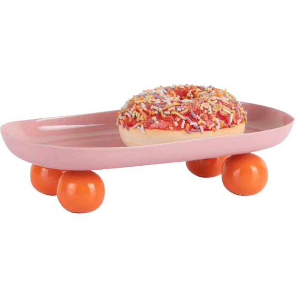 Plateau ovale en métal Double Funky - 22,50