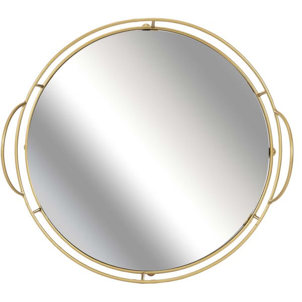 Plateau de présentation rond miroir 34 cm - 18,90