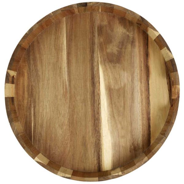 Plateau rond en acacia 40 cm - CMP-4138