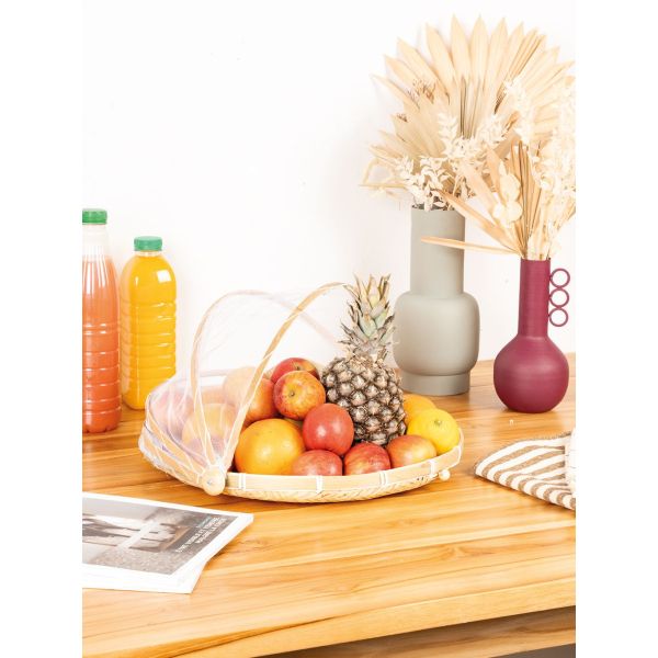 Plateau rond avec cloche filet - 5