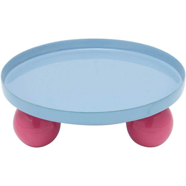 Plateau rond en métal Double Funky
