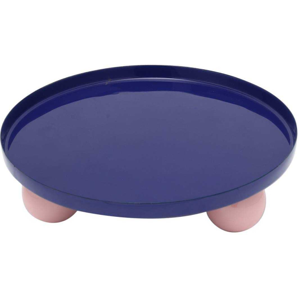 Plateau rond en métal Double Funky Large