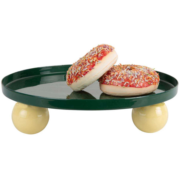 Plateau rond en métal Double Funky Large - PRE-2086