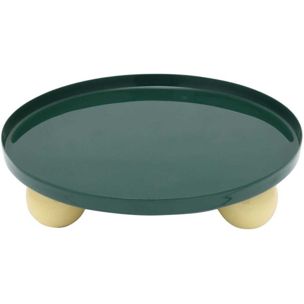 Plateau rond en métal Double Funky Large