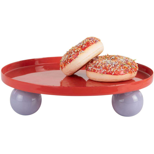 Plateau rond en métal Double Funky Large - PRE-2085