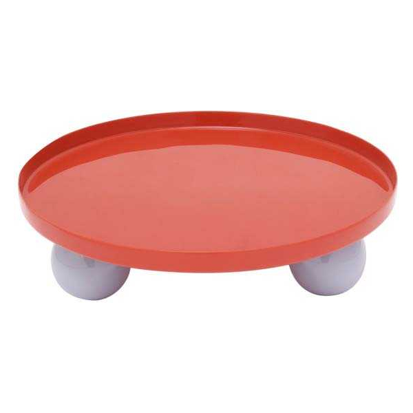 Plateau rond en métal Double Funky Large