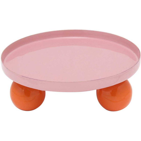 Plateau rond en métal Double Funky