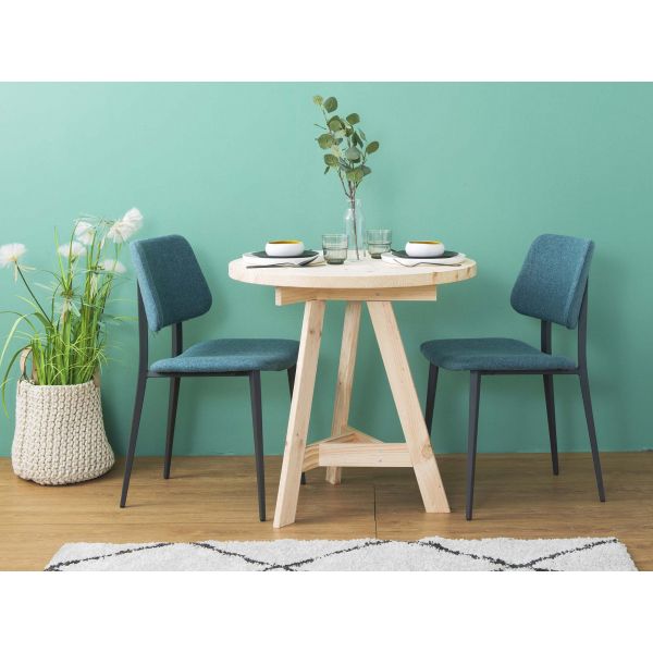 Plateau rond en pin 75 cm - 6