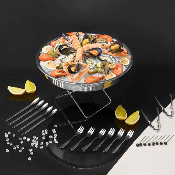 Plateau de service à fruits de mer avec 22 accessoires - THE HOME DECO FACTORY