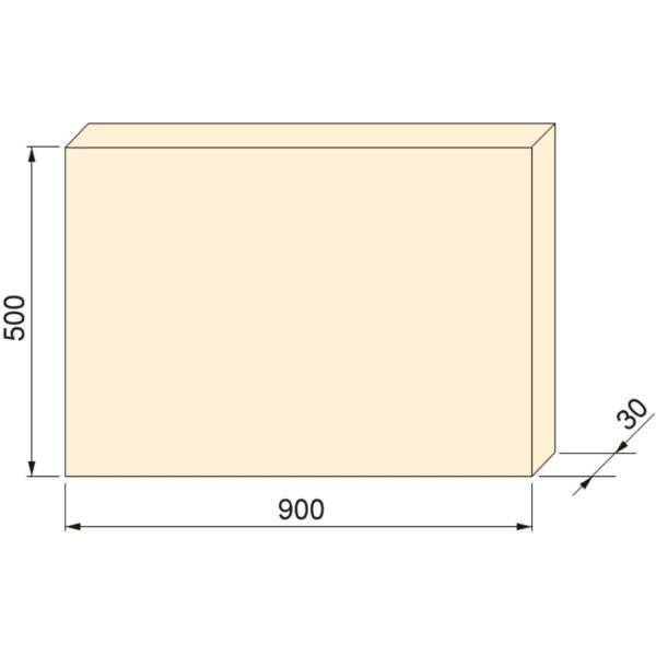 Plateau de table ou étagère effet chêne - EMU-0291