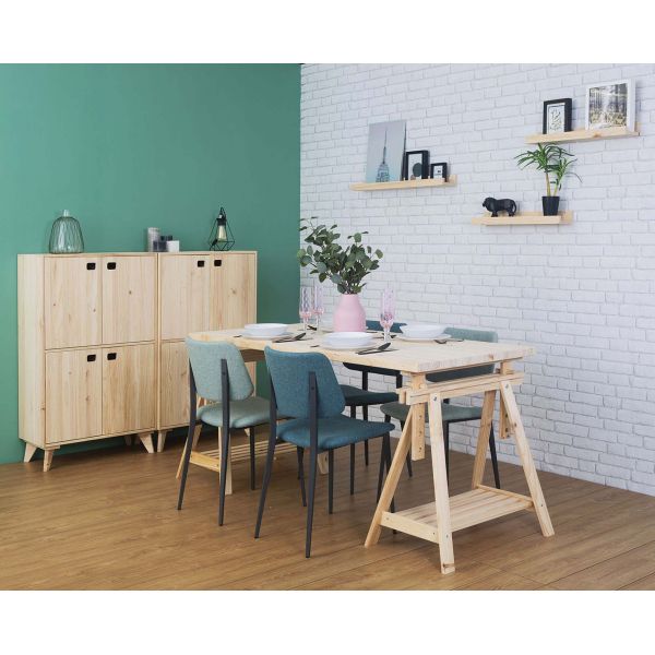 Plateau de table en pin 160 x 80 cm Kit Line - 8