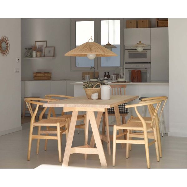 Plateau de table en pin 160 x 80 cm Kit Line - 9