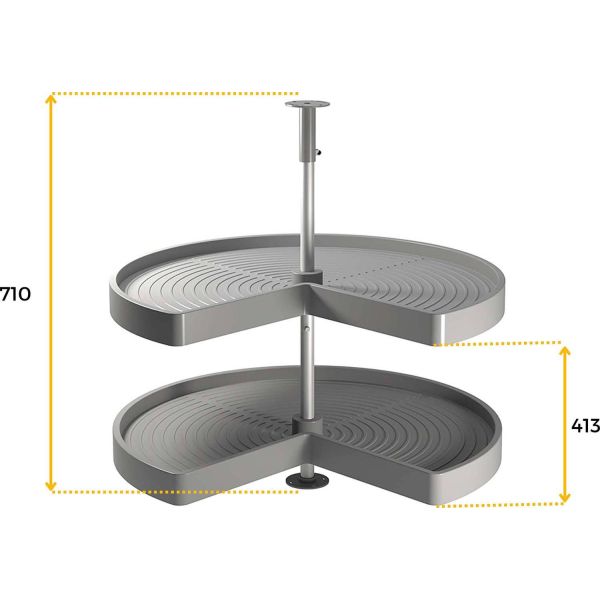 Plateau tournant 2 niveaux pour module de cuisine Shelvo - 129