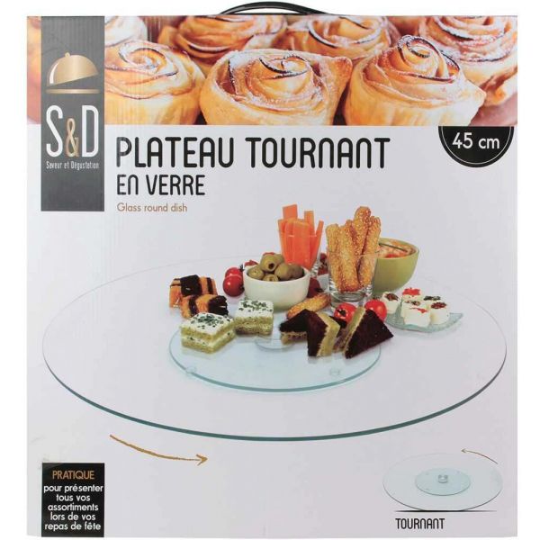 Plateau tournant en verre 45 cm - 5