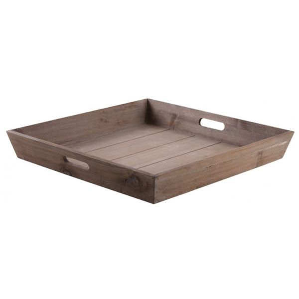 Plateaux carrés en bois (Lot de 2) - AUBRY GASPARD