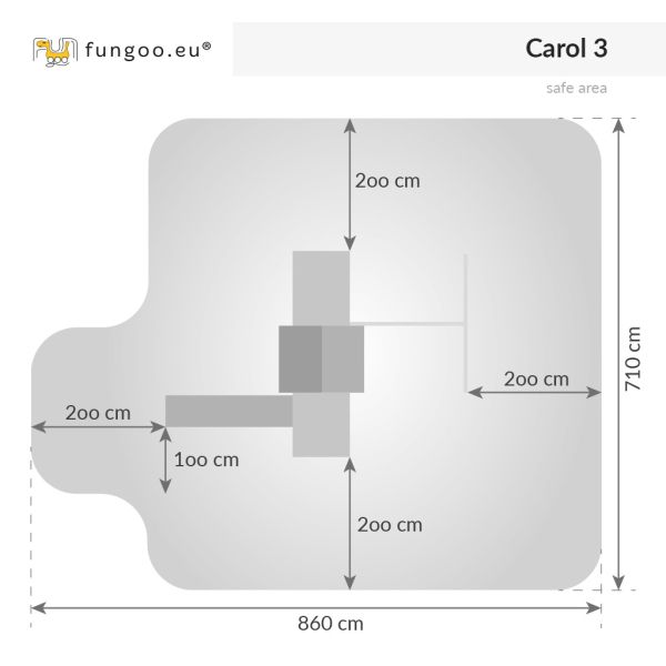Plateforme de jeux en bois Carol - 872,10