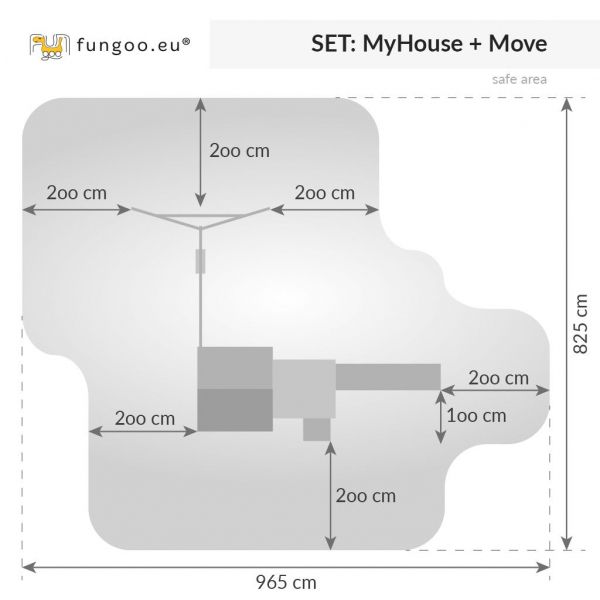 Plateforme de jeux en bois My House Move - 1729