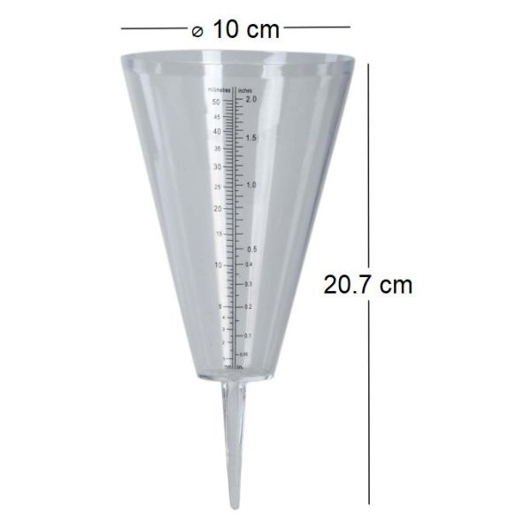 Pluviomètre en plastique Cone - ESS-1404